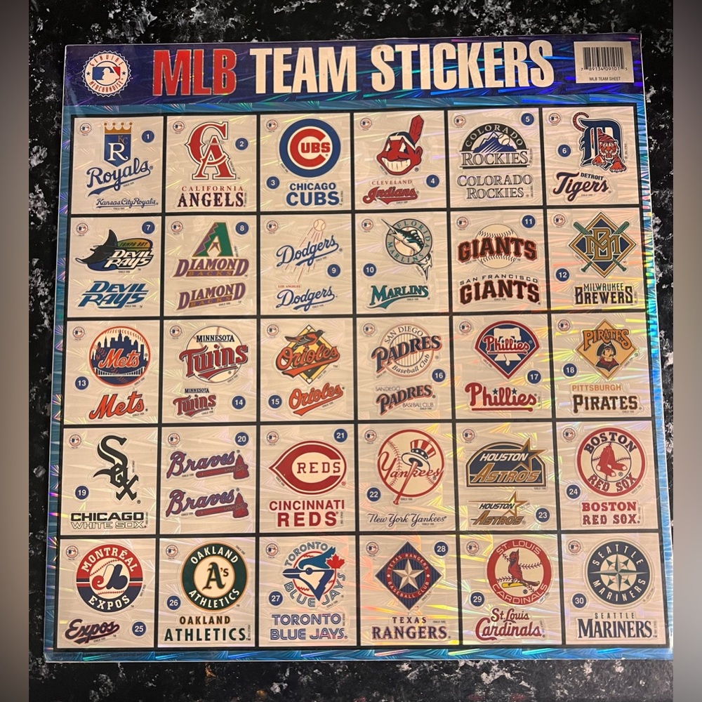 New MLB Vintage Stickers